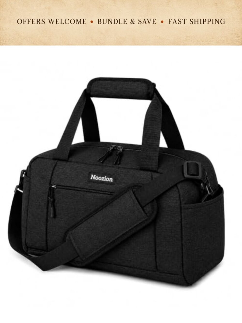 Noozion Small Gym Bag Lightweight Foldable Mini Duffle 14L